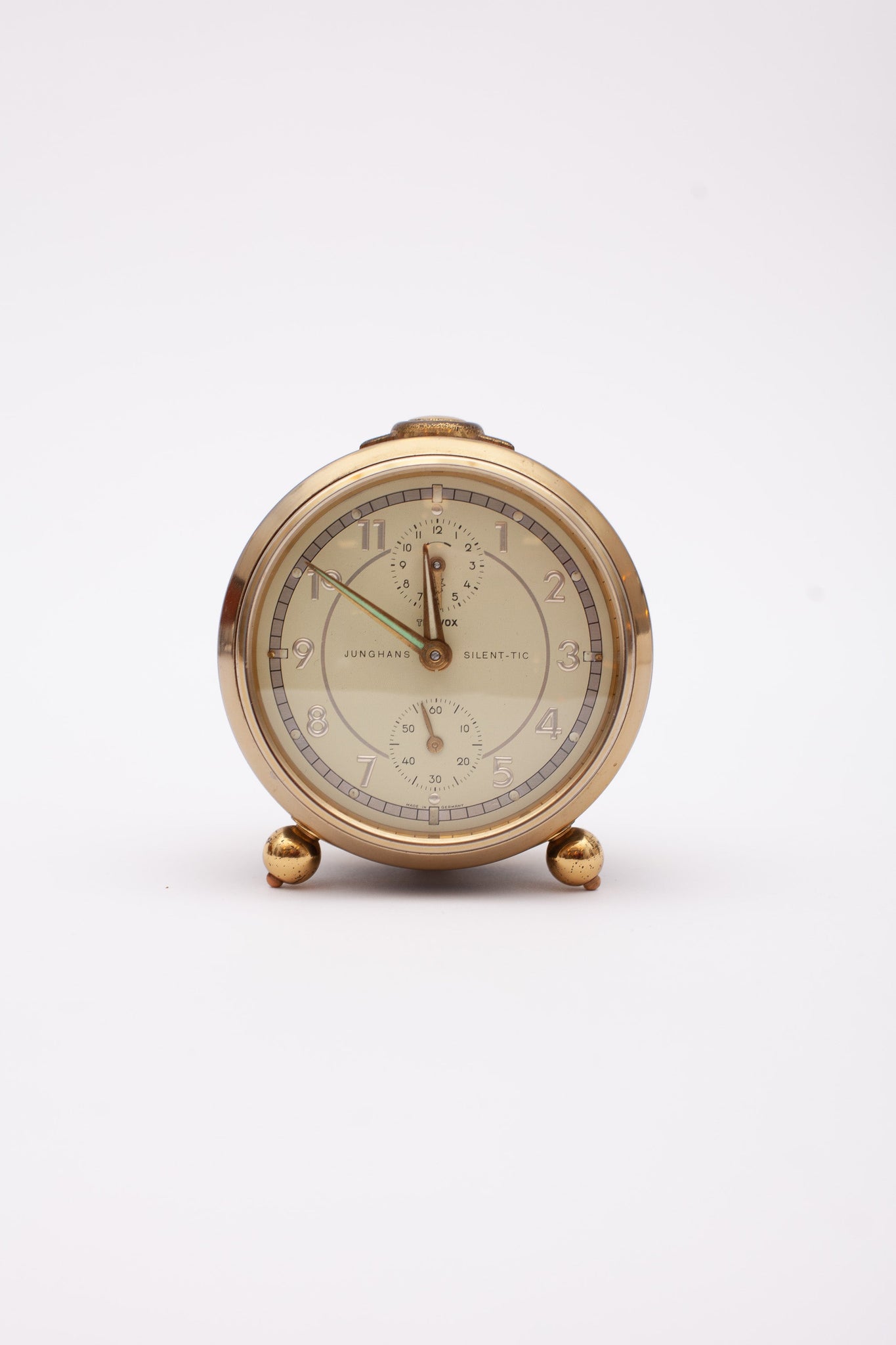 Mechanischer Silent-Tic Wecker der Marke Junghans – Vintage und