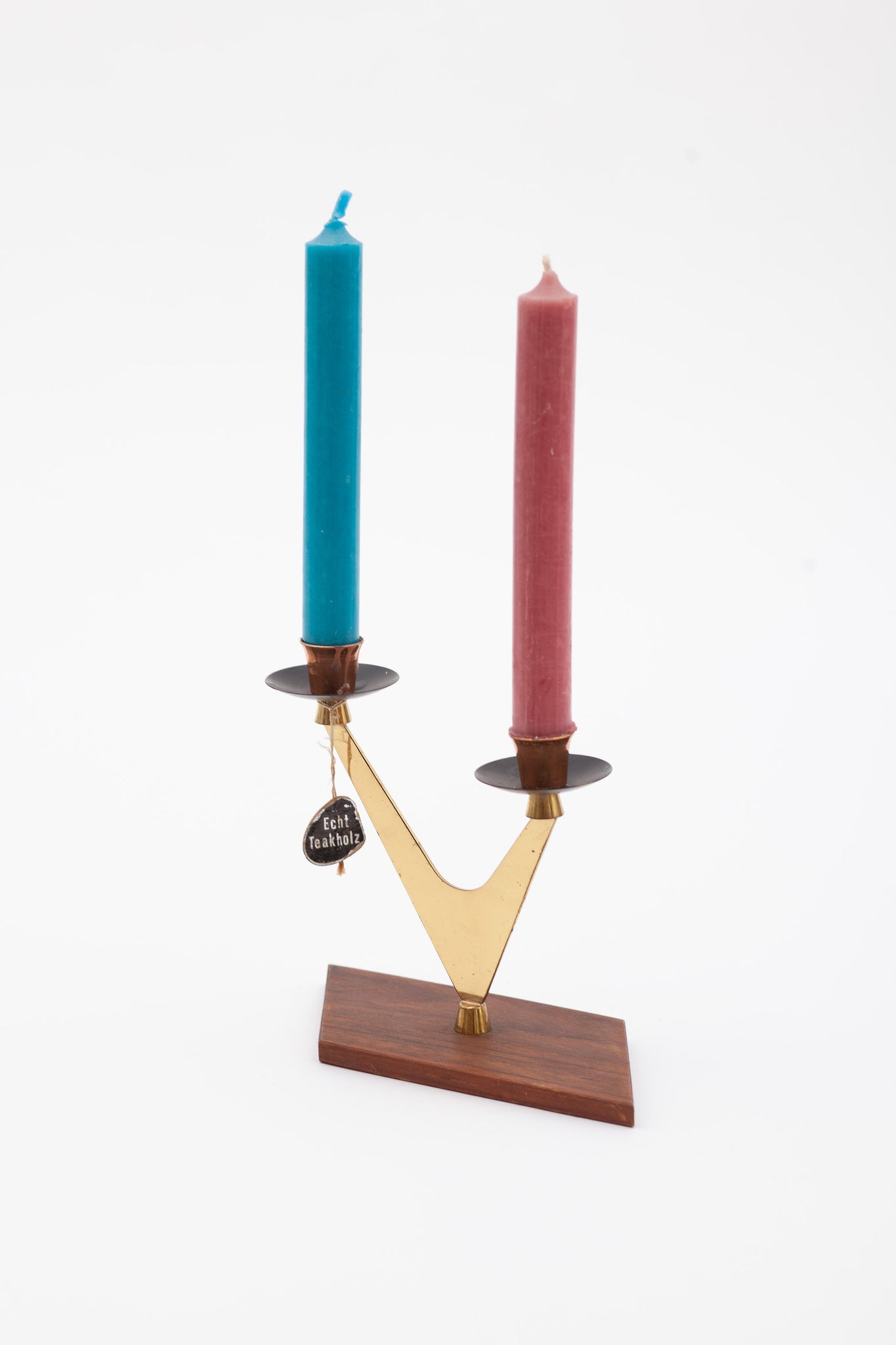 Teak Kerzenständer aus den 1960ern