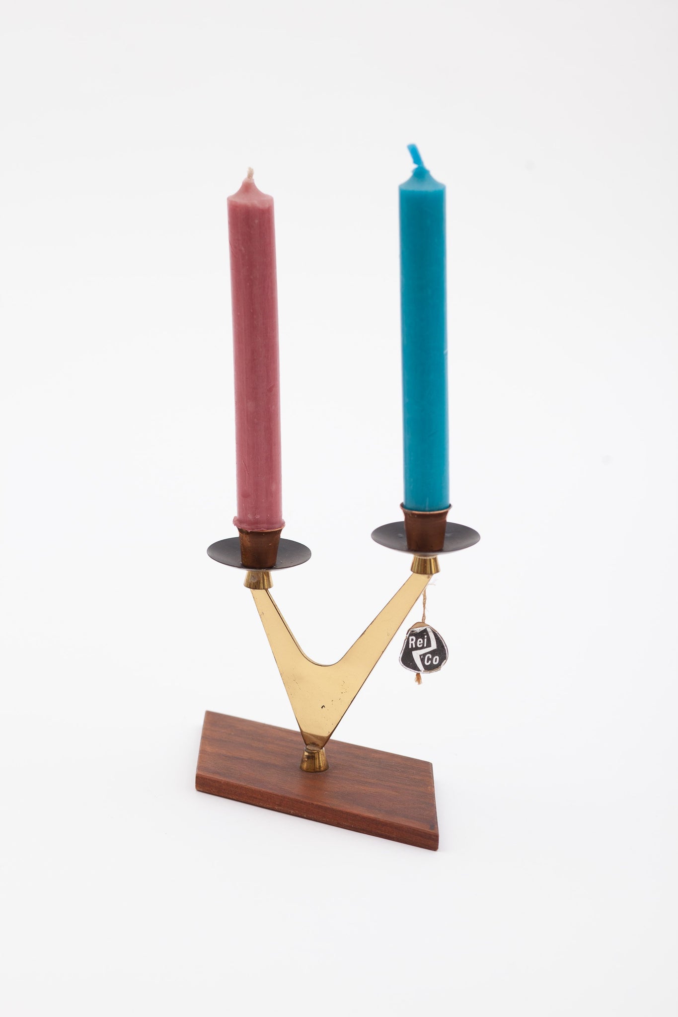 Teak Kerzenständer aus den 1960ern