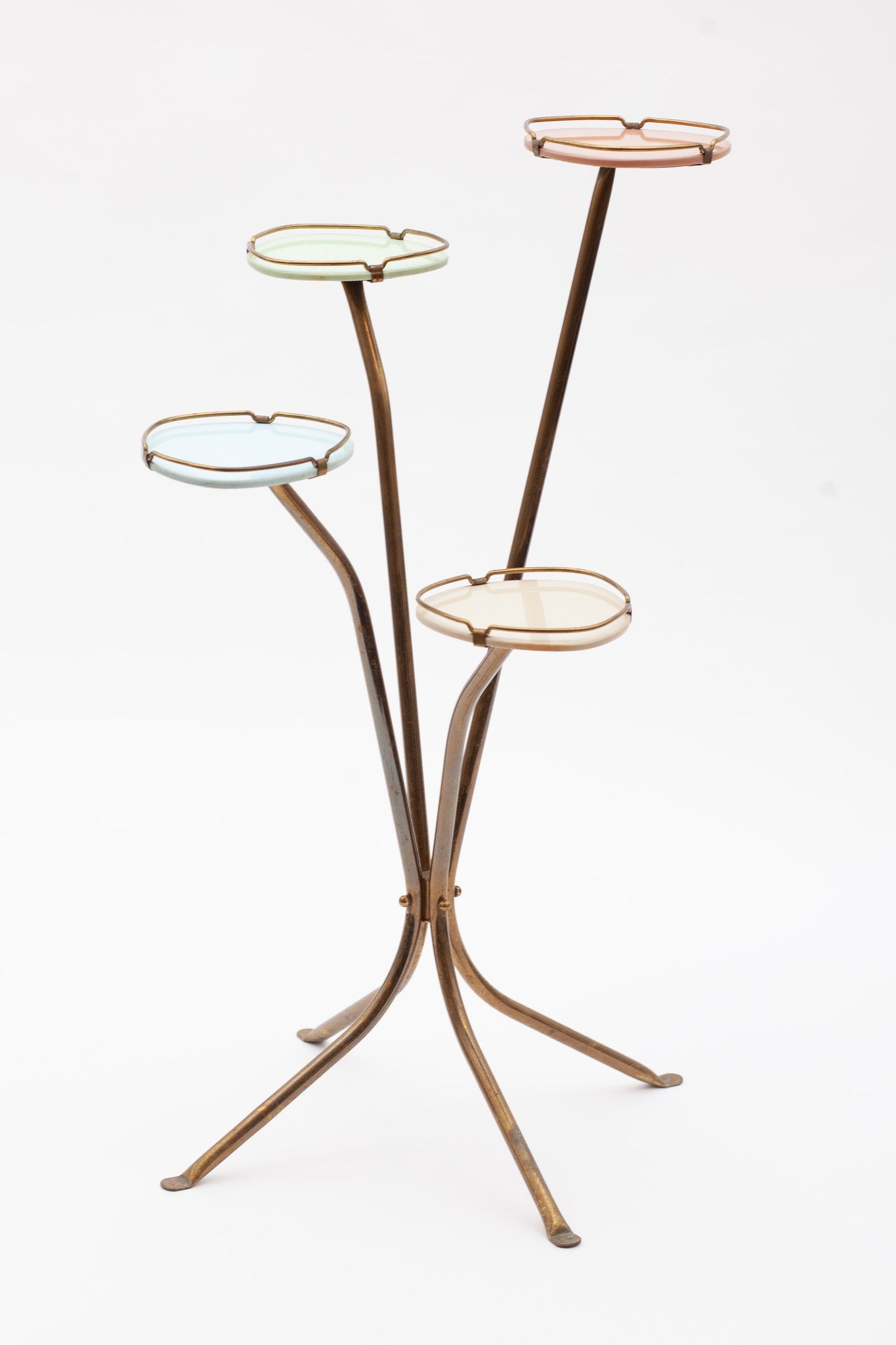 Blumenetagere aus Messing und Keramik – Vintage und Design Isolde