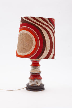 Keramik Tischlampe aus den 1970ern